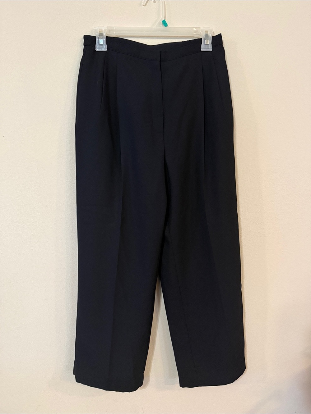 Le Suit Black Wide-Leg Dress Pants